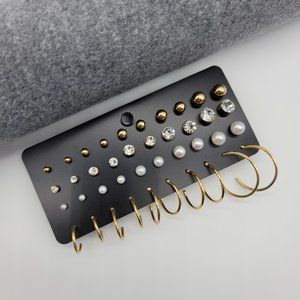 20pairs Gold Earrings